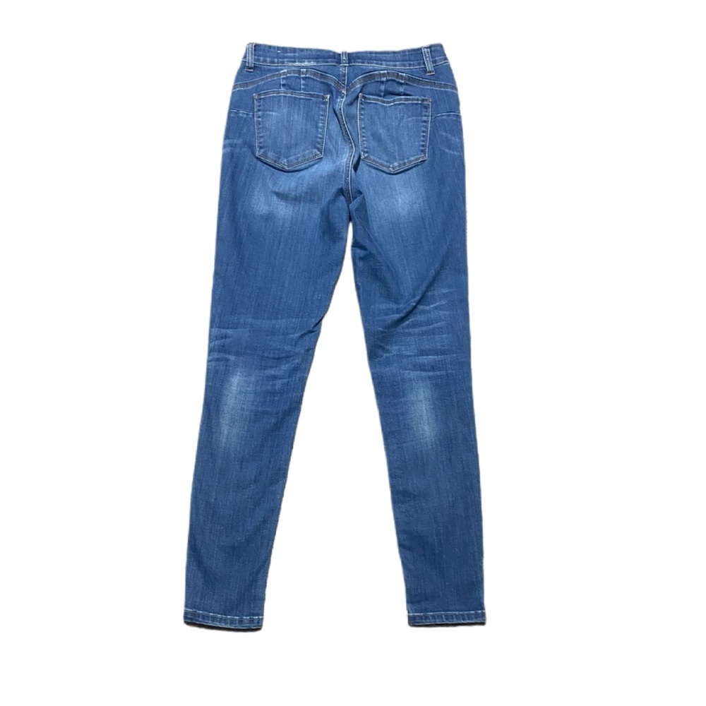 Wax Jeans Women’s But I Love You Stretchy Medium Wash Form Fitting Jeans Sz 7 - Picture 3 of 5